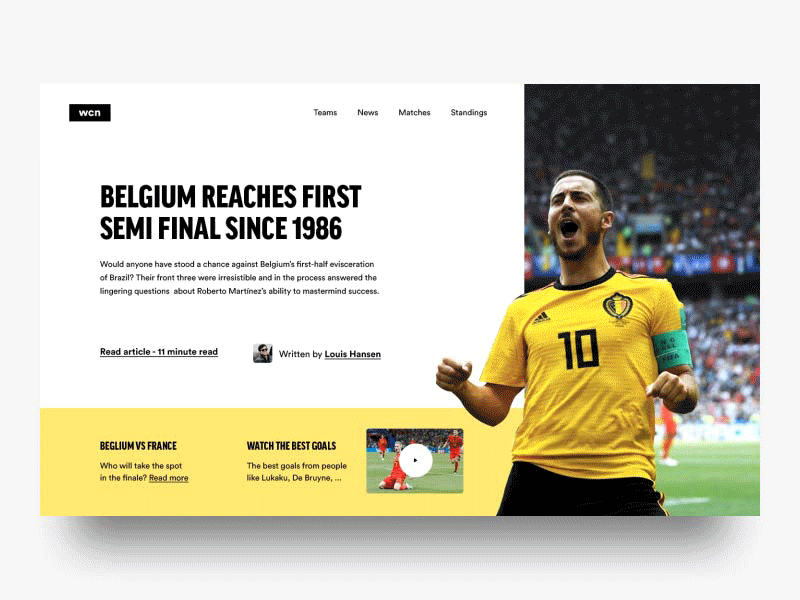 Un site internet en hommage à la Belgique.