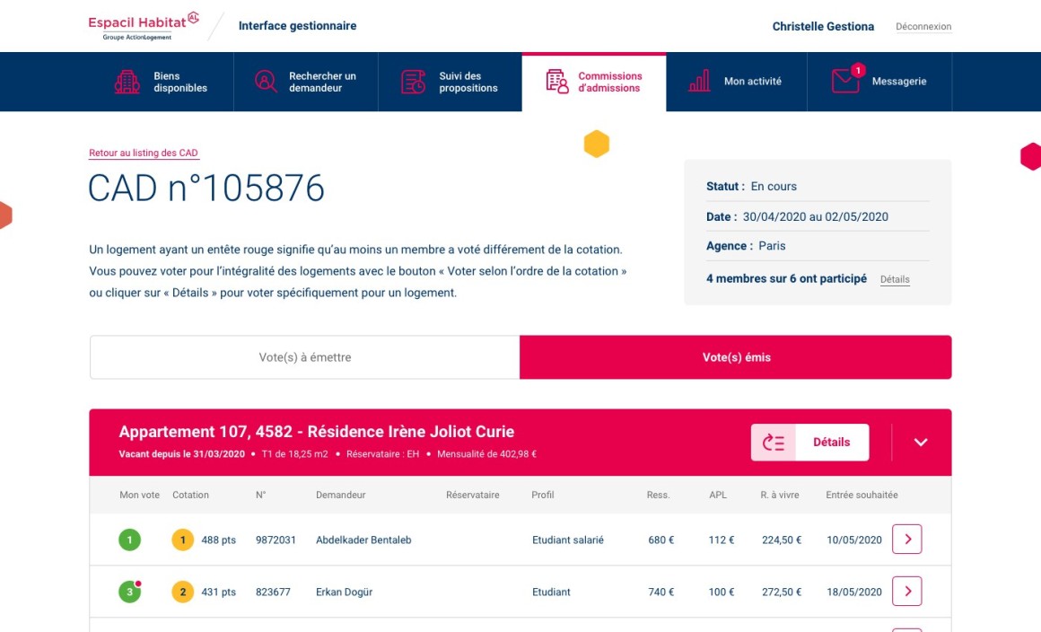 Interconnexion avec des outils de gestion locataire au SI