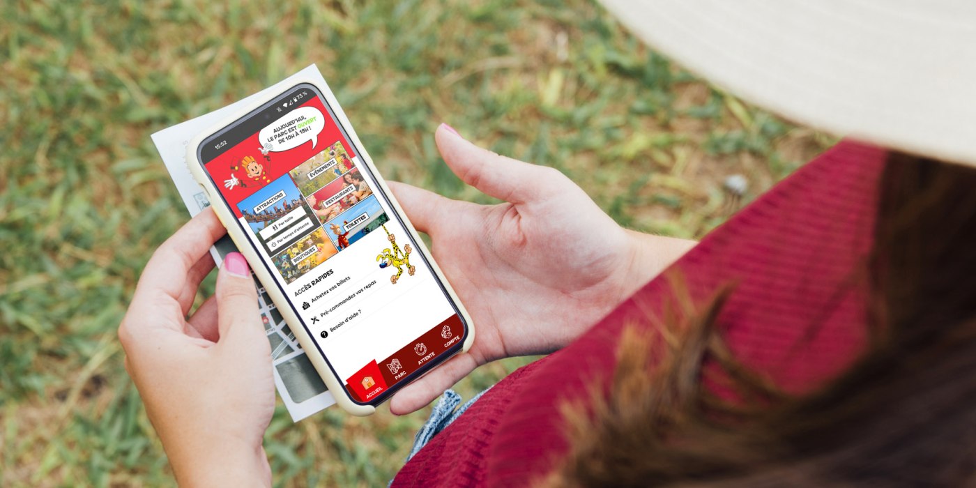 Application mobile développée pour Le Parc Spirou