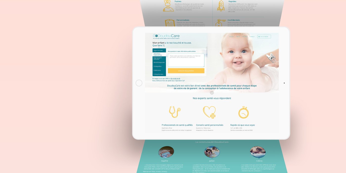 Création de Doudoucare, plateforme d'aide aux jeunes parents