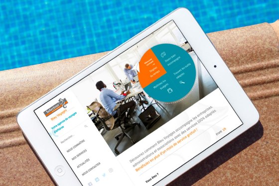 Site web Bleu Voyages affaires
